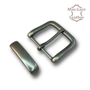 38mm Buckle & Keeper - Antique Nickel