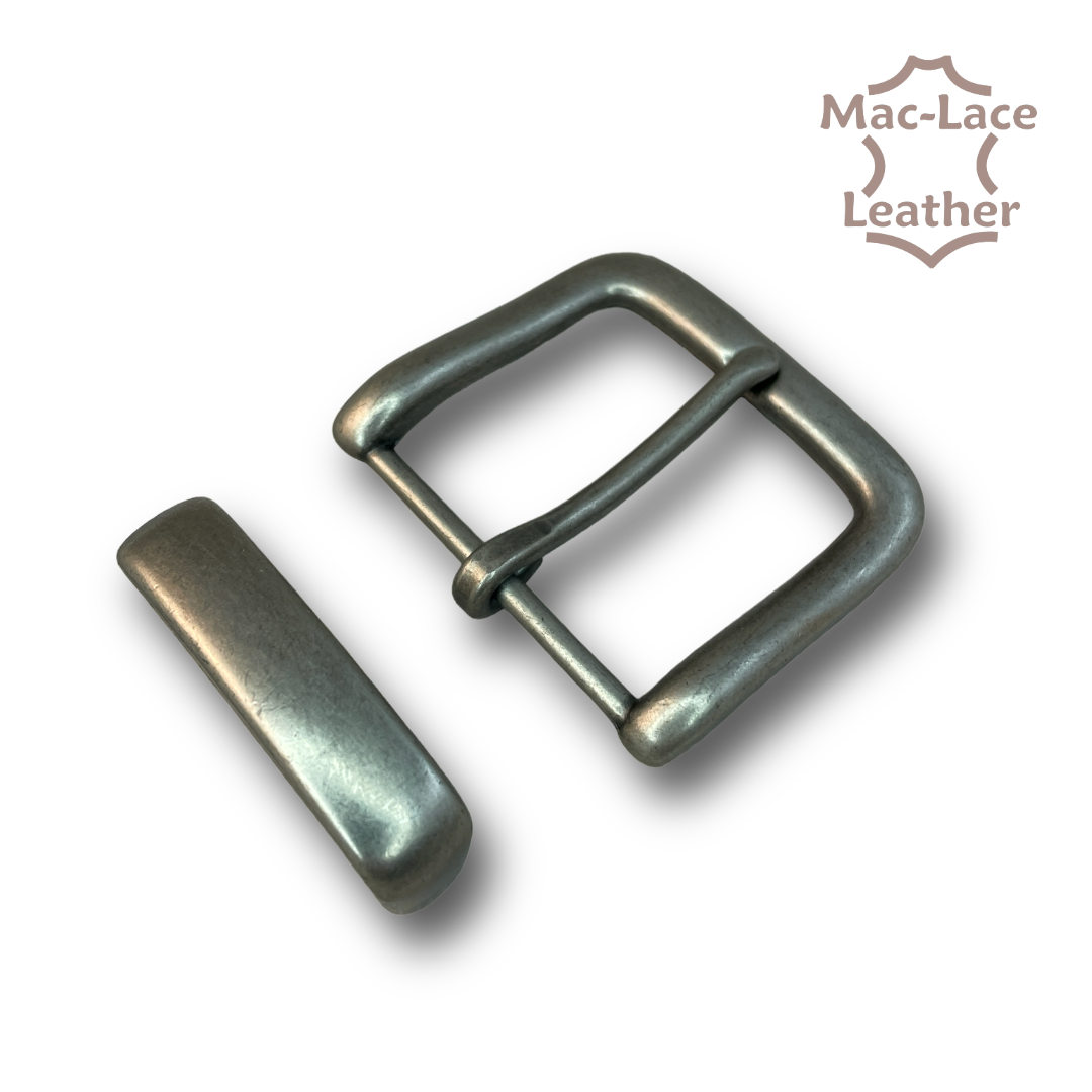 38mm Buckle & Keeper - Antique Nickel