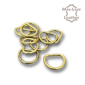 Non Welded 16mm Gold D Rings 10Pk (757-00)