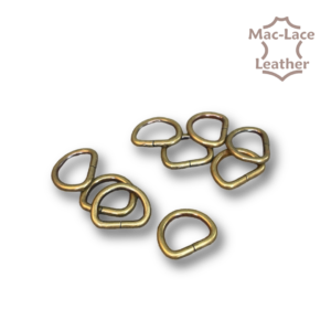 Non-Welded 13mm Antique D-Rings Pack of 10