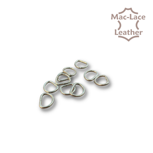 Non-Welded 13mm Nickel D-Rings Pack of 10