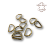 Non-Welded 20mm Antique D-Rings Pack of 10