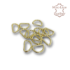 Non-Welded 20mm Gold D-Rings Pack of 100
