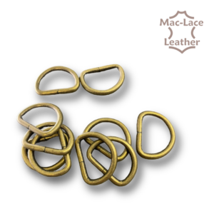 Non-Welded 25mm Antique D-Rings Pack of 10