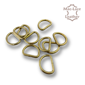 Non-Welded 25mm Gold D-Rings Pack of 10