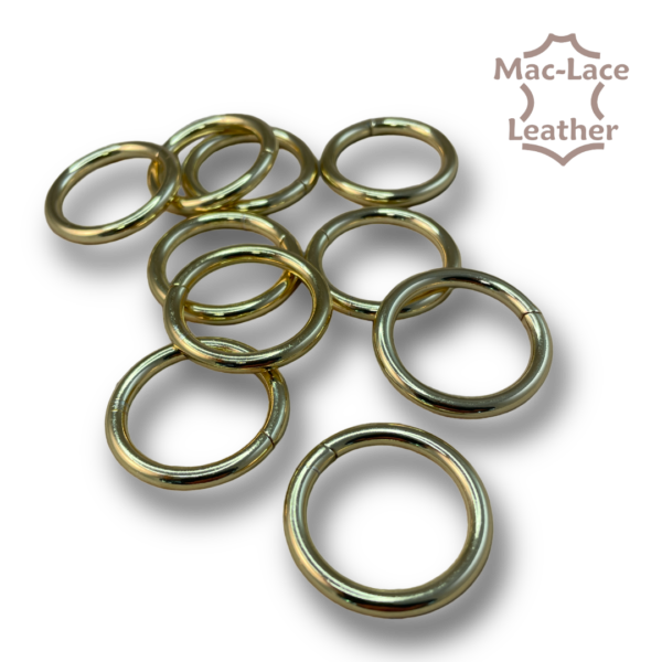 Non-Welded 25mm Gold Rings - Pack of 10