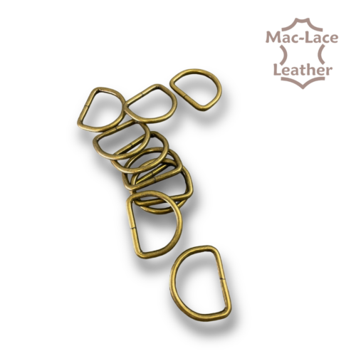 Non-Welded 20mm Nickel D-Rings Pack of 10