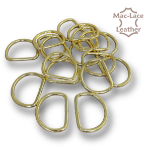 Non-Welded 32mm Gold D-Rings Pack of 100