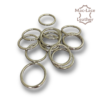 Non-Welded 32mm Nickel Rings Pack of 100