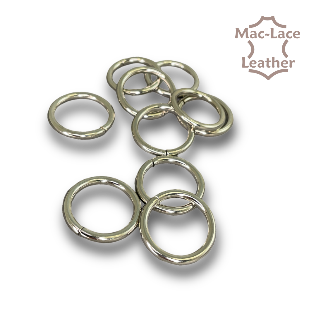 Non-Welded Nickel 25 mm Rings Pack of 10