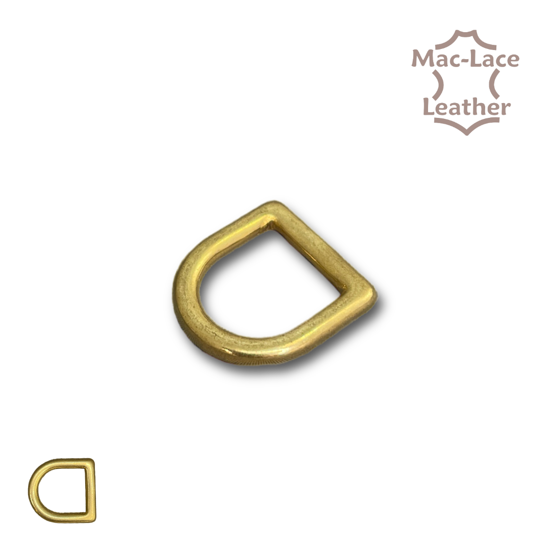 Solid Brass 13mm D-ring