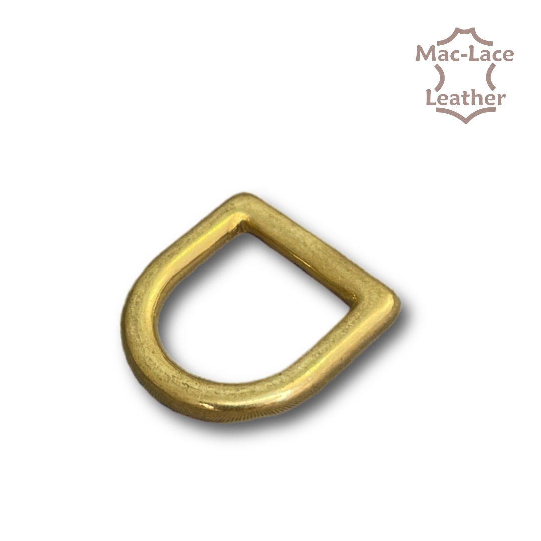 Solid Brass 20mm D-ring