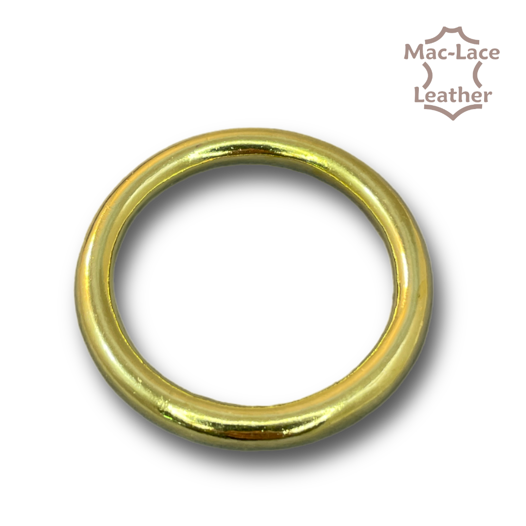 Solid Brass 38mm Ring MacLace Leather Buy Online