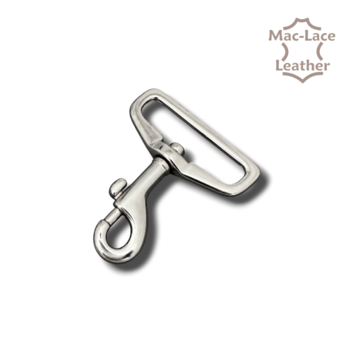 38mm lightweight nickel swivel snap for handbag straps and general leathercraft projects.