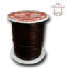 Leather Dark-Brown Lace 50m x 3mm