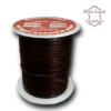 Leather Dark-Brown Lace 50m x 3mm