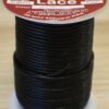 Round Black Leather Lace 3mm x 50m