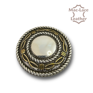 Concho Rope Edge 38mm Nickel & Brass