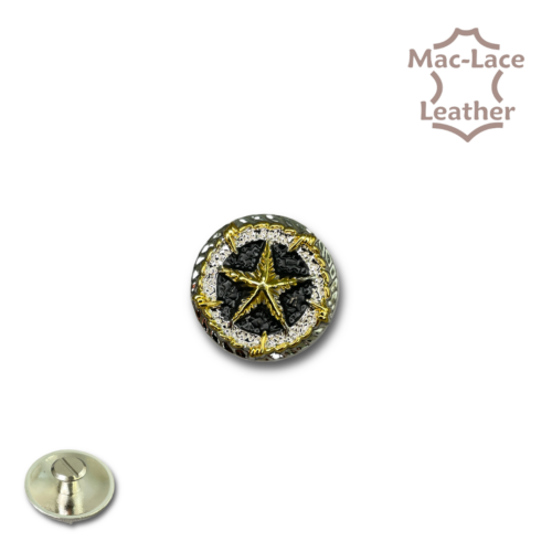 Concho Star 25mm Nickel & Brass