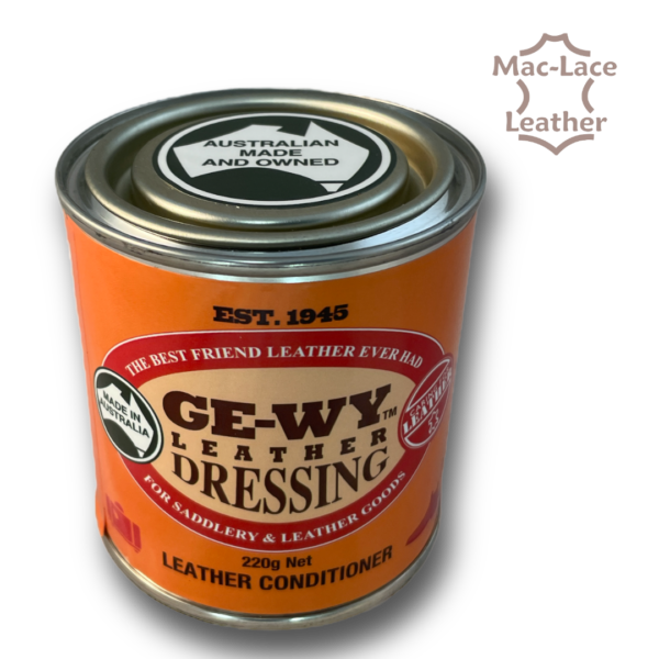 Ge-Wy Leather Conditioner 220g made in Australia.
