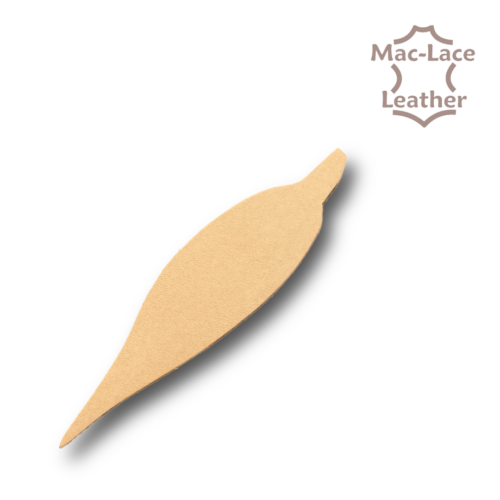 Leather Key-Tag Gum Leaf with Hole