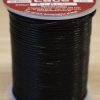 Round Black Leather Lace 1mm x 50m
