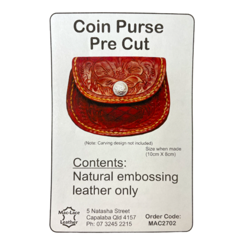 PRE CUT COIN PURSE Natural