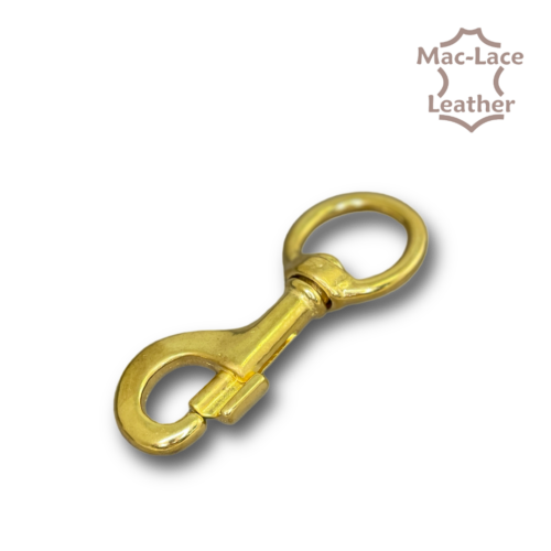 Swivel-Snap Regular 20mm Round Solid Brass
