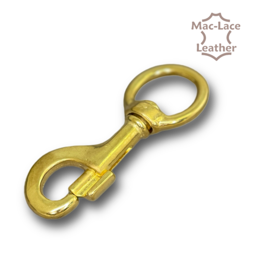 Swivel-Snap Solid Brass Round 32mm
