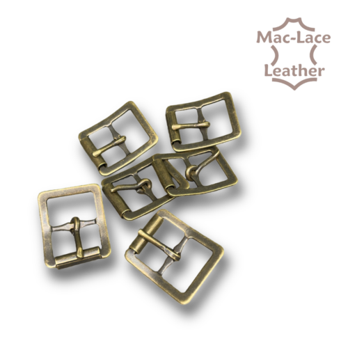 12mm Shoe Buckles 6Pk Antique