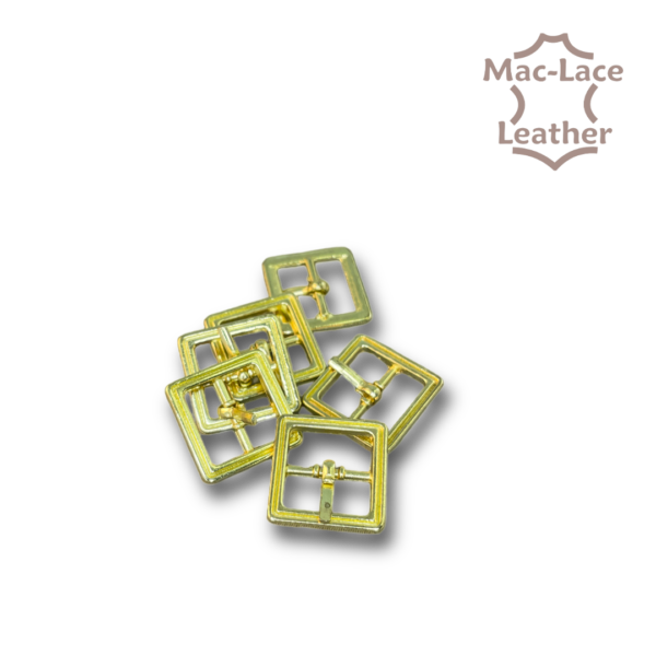 13mm Brass Buckles Pack of 6
