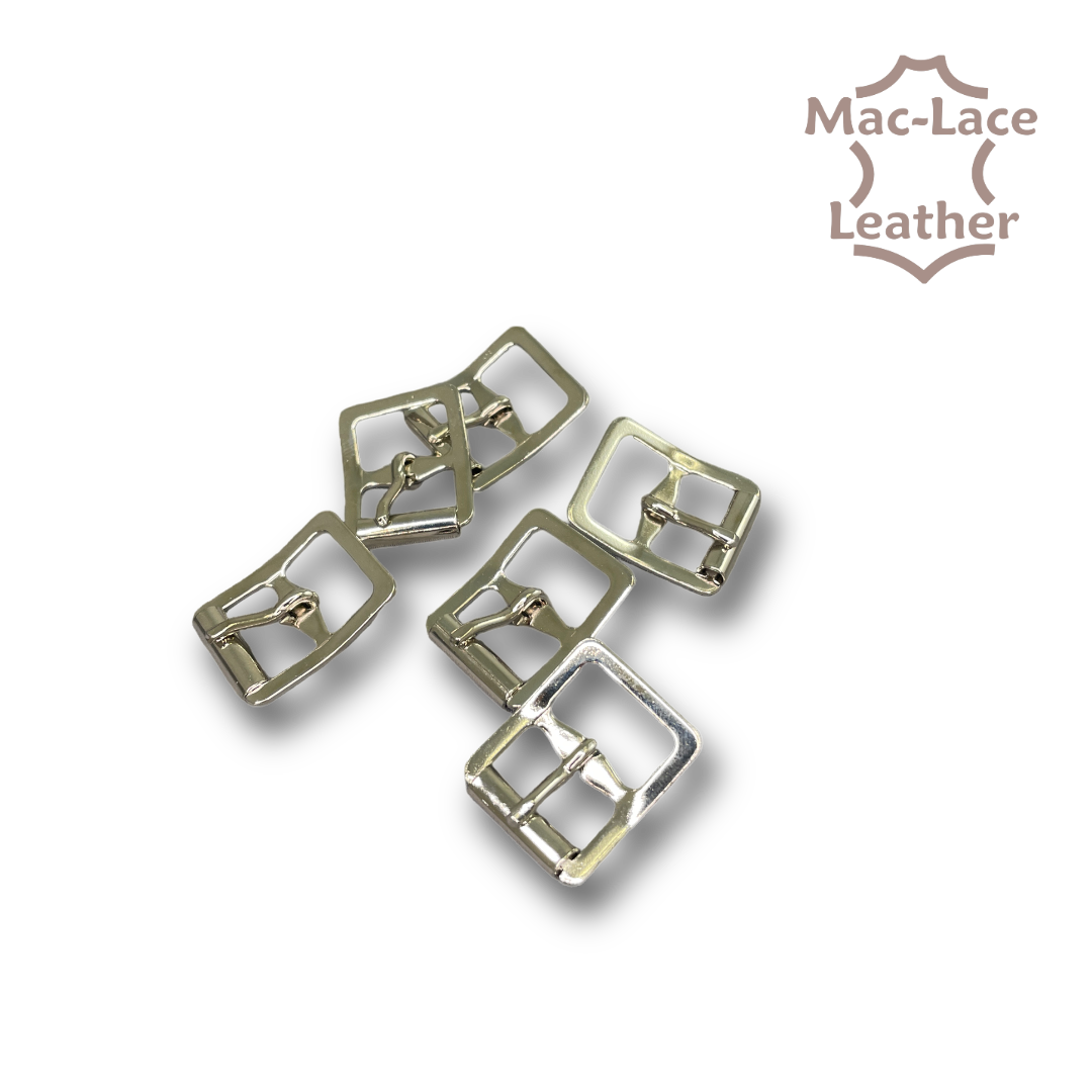 16mm Shoe Buckles 6-Pack - Nickel