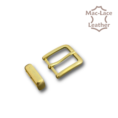 20mm Buckle & Keeper Matt Brass