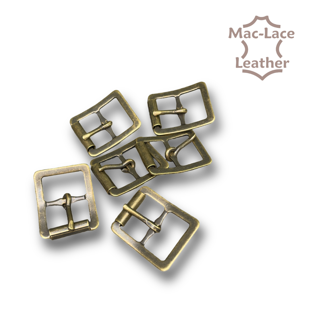 20mm Shoe Buckles 6-Pack Antique