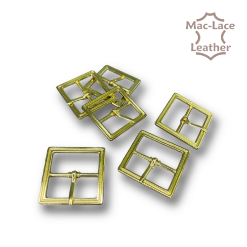 25mm Brass Buckles Pack of 6