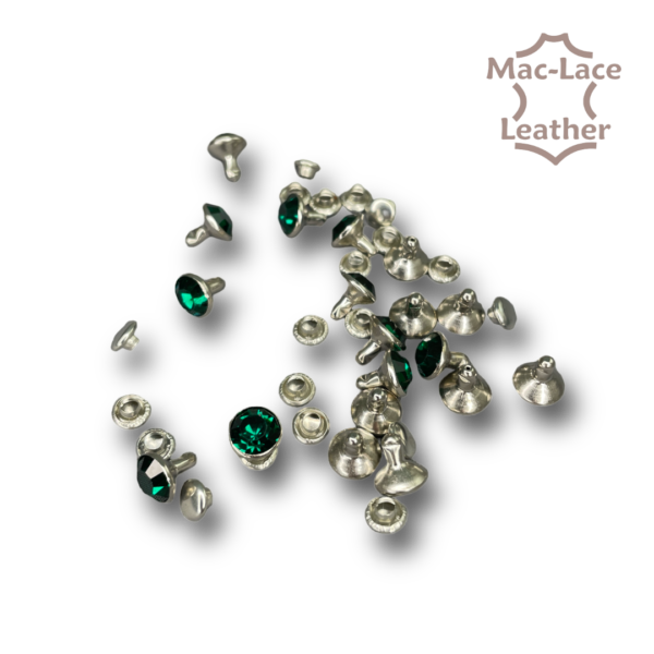 Crystal Rivets - Emerald