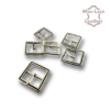 Small 21mm Nickel Buckles Pack of 6