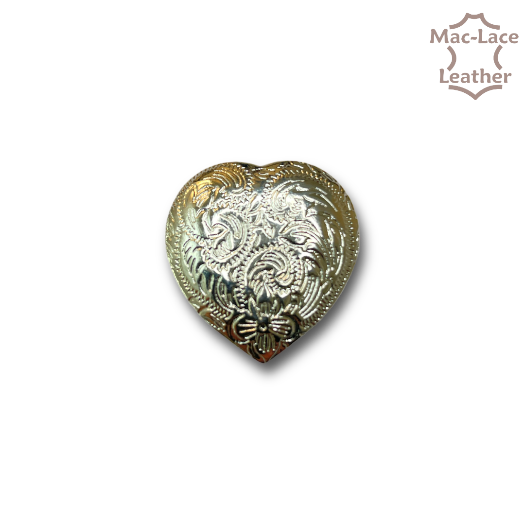 Heart Shaped Silver Concho