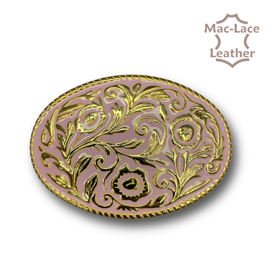 Trophy Buckle Purple-Floral 38mm