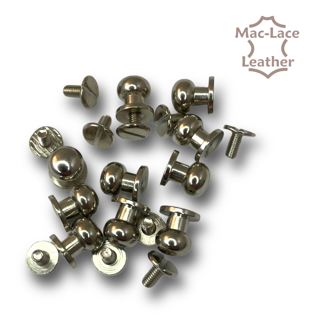 Screw Posts Medium Nickel Pack of 10