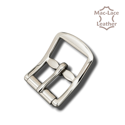 25mm nickel Vic roller buckle for leather straps, SKU 350-00