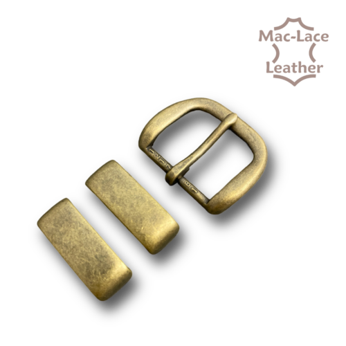 Buckle 32mm Antique-Brass with 2 Keepers
