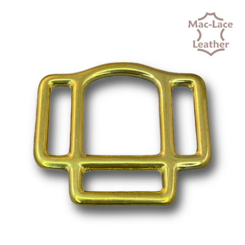 HALTER SQUARE Brass 25mm 3-Loop