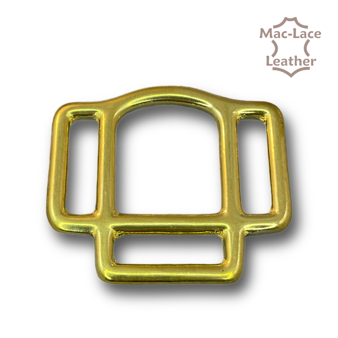HALTER SQUARE Brass 25mm 3-Loop