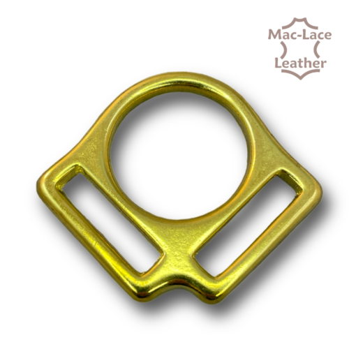 Halter Squares Brass 2-Loop-25mm