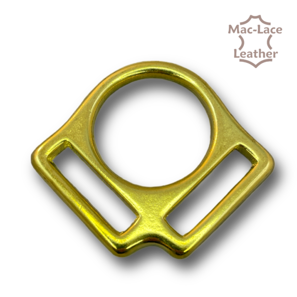 Halter Squares Brass 2-Loop-25mm