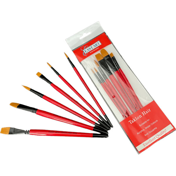 Mixed Paint Brush Set Wide Set of 6 MacLace Leather Buy Online