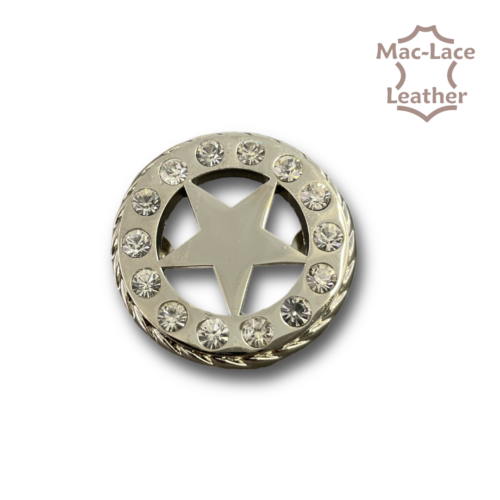 Concho 38mm Round-Star-Diamond