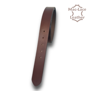 Leather Belt 32mm Burgundy - Long