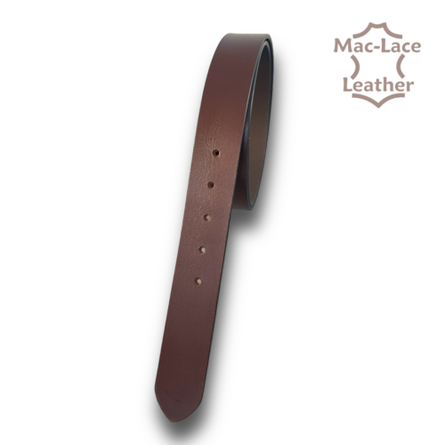 Leather Belt 32mm Burgundy - Long